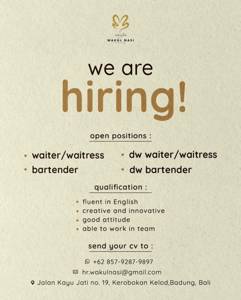 Lowongan Pekerjaan di Wakul Nasi Kerobokan