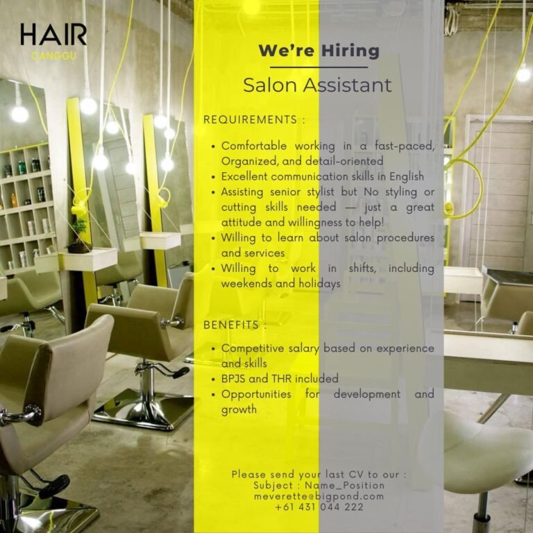 Lowongan Pekerjaan Hair Canggu Bali