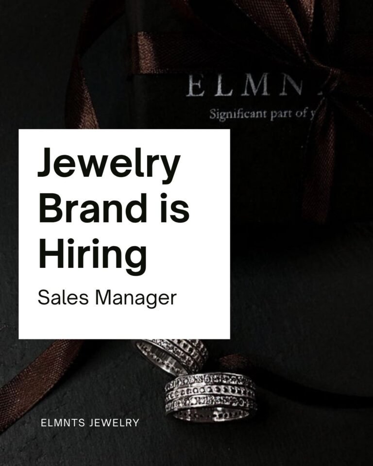 Lowongan Pekerjaan Sales Manager di ELMNTS Jewelry Bali