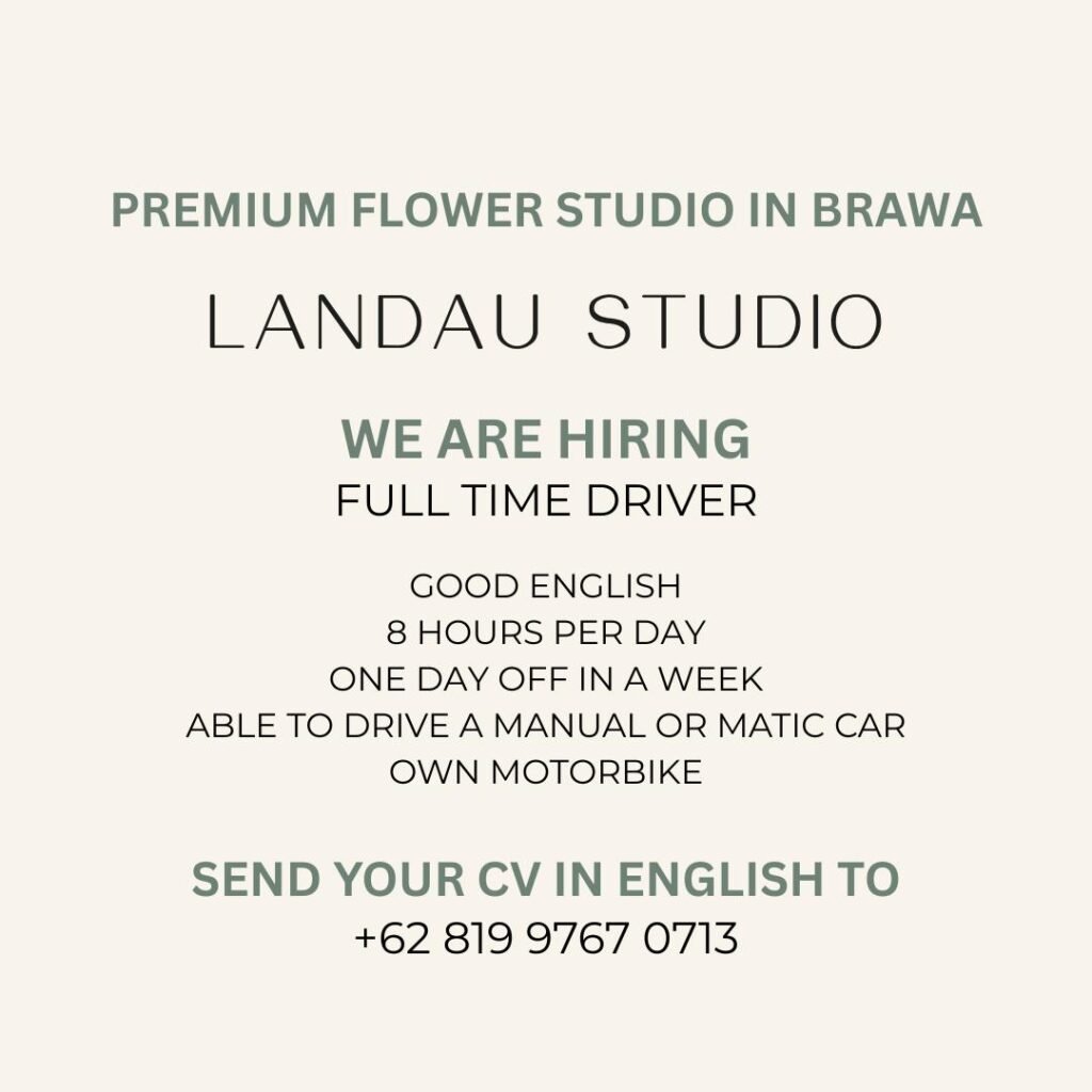 Lowongan Pekerjaan Driver di Landau Studio Berawa