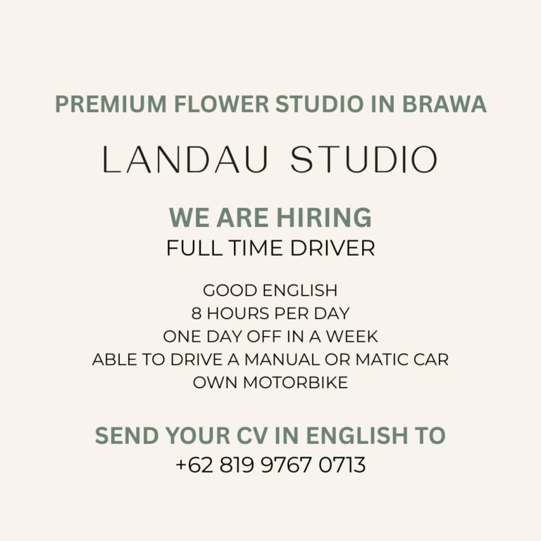 Lowongan Pekerjaan Driver di Landau Studio Berawa