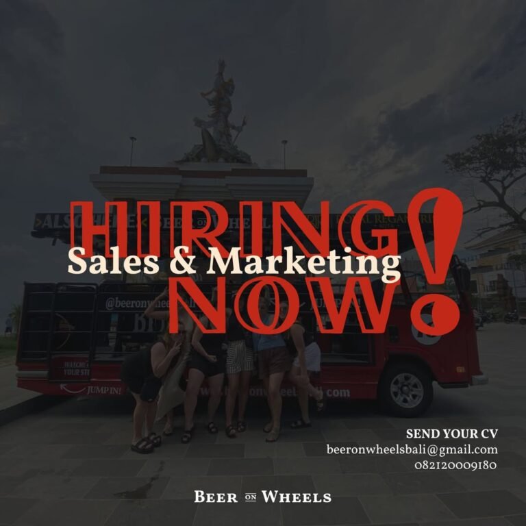 Lowongan Pekerjaan Sales, Marketing, & Admin di Beer on Wheels Bali