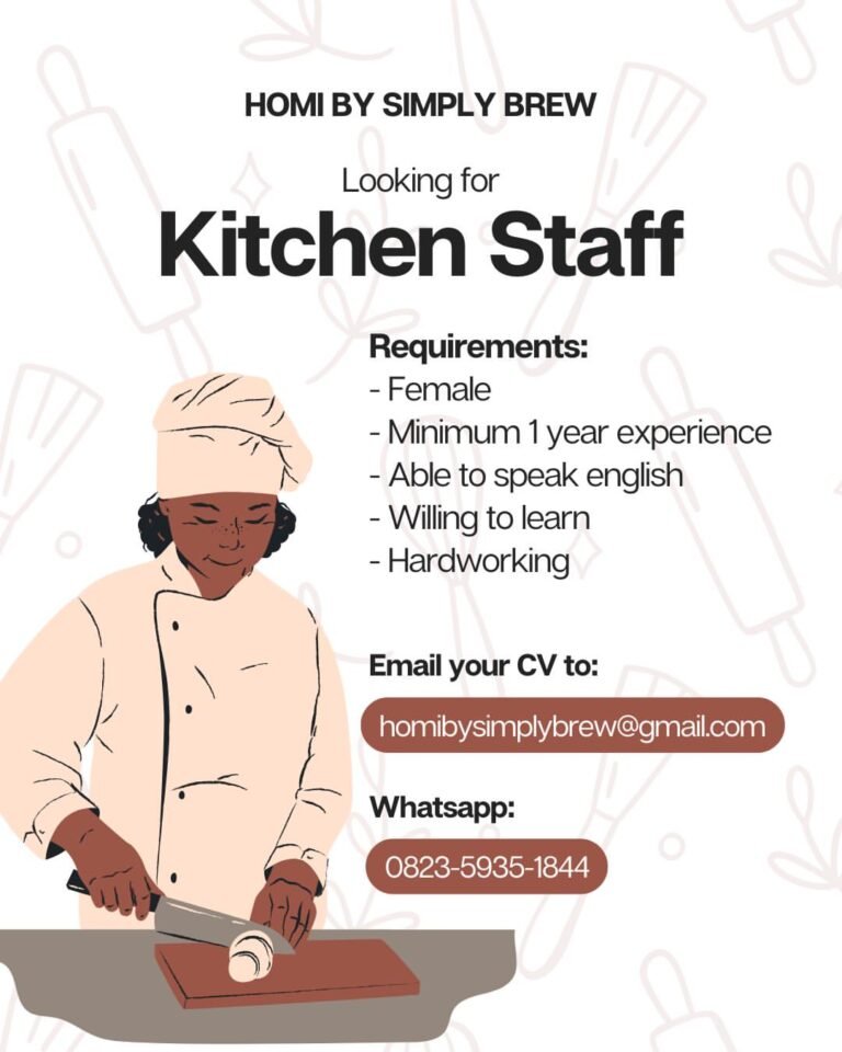 Lowongan Pekerjaan Kitchen Staff di HOMI BY SIMPLY BREW Bali
