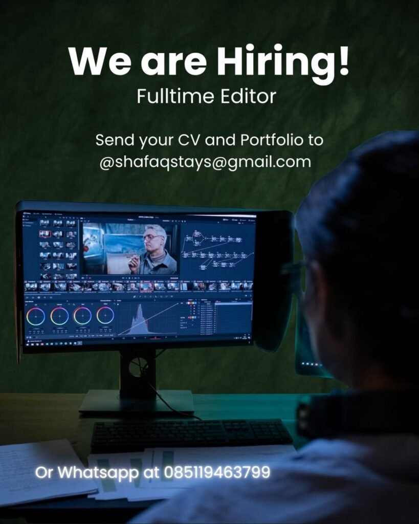 Lowongan Pekerjaan Fulltime Editor Bali