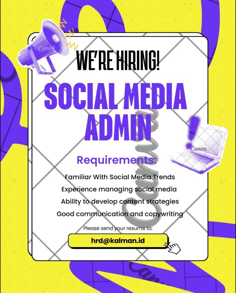 Lowongan Pekerjaan Social Media Admin di Canva Bali