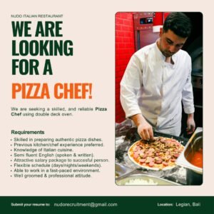 Lowongan Pekerjaan di Nudo Italian Restaurant Legian