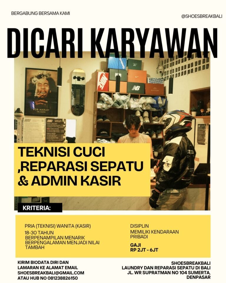 Lowongan Pekerjaan Shoesbreakbali Denpasar