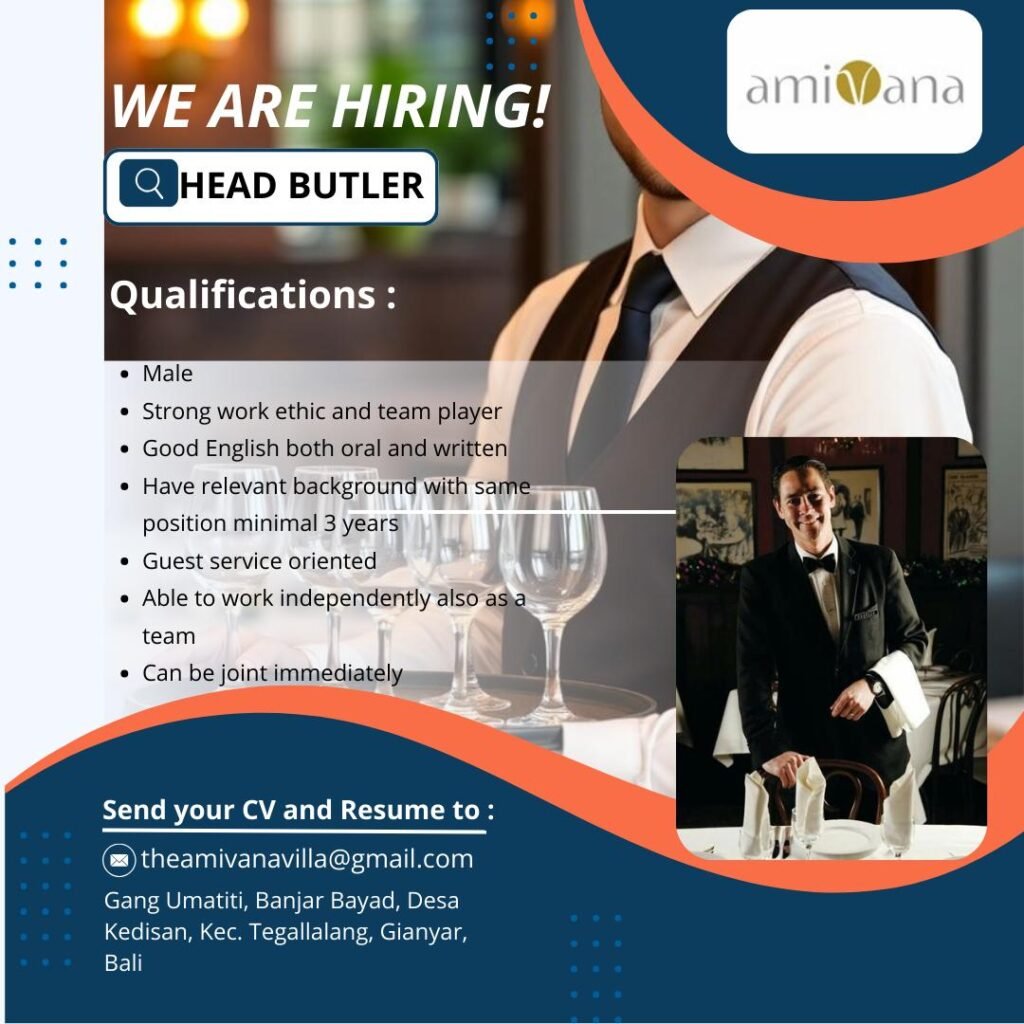 Lowongan Pekerjaan di Amivana Tegallalang