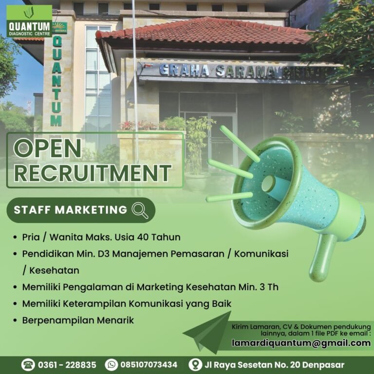 Lowongan Pekerjaan Quantum Diagnostic Centre Denpasar