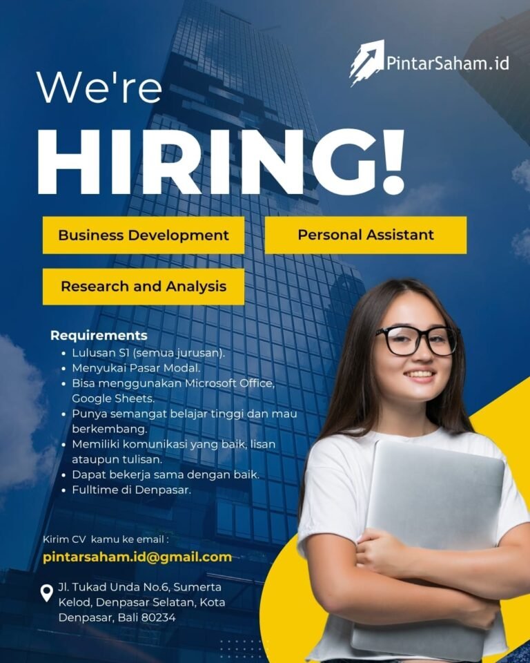 Lowongan Kerja PintarSaham.id Denpasar