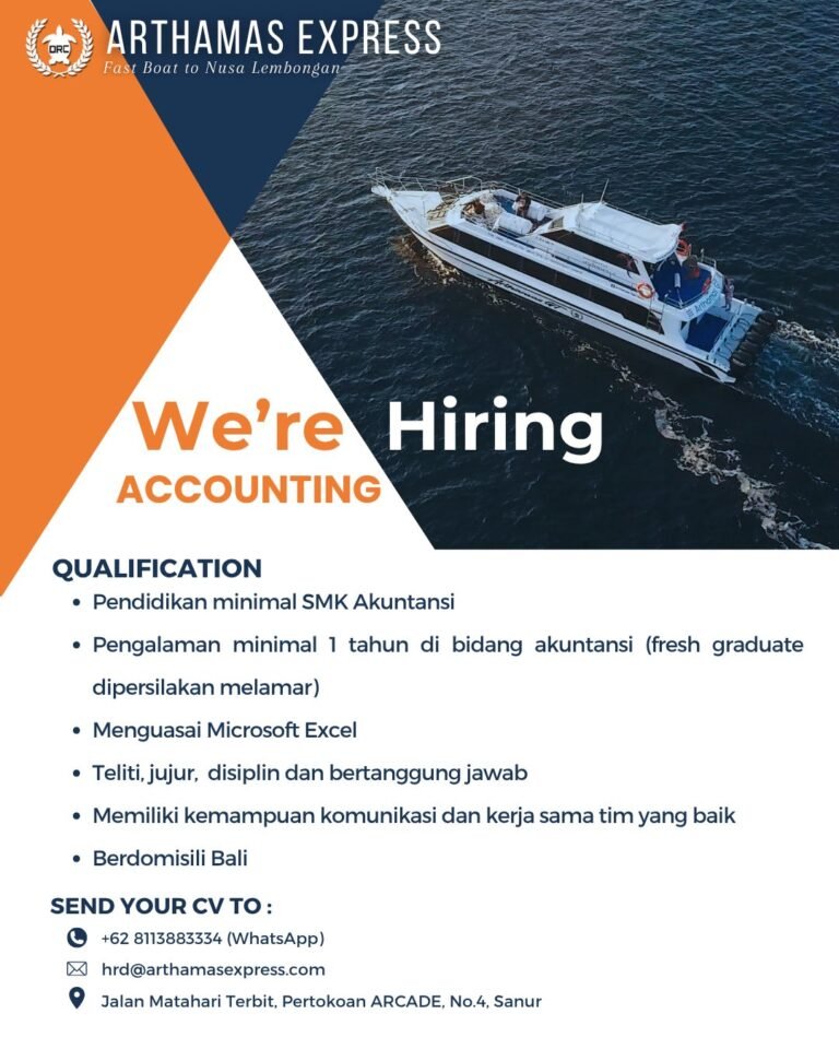 Lowongan Pekerjaan Accounting di Arthamas Express Sanur
