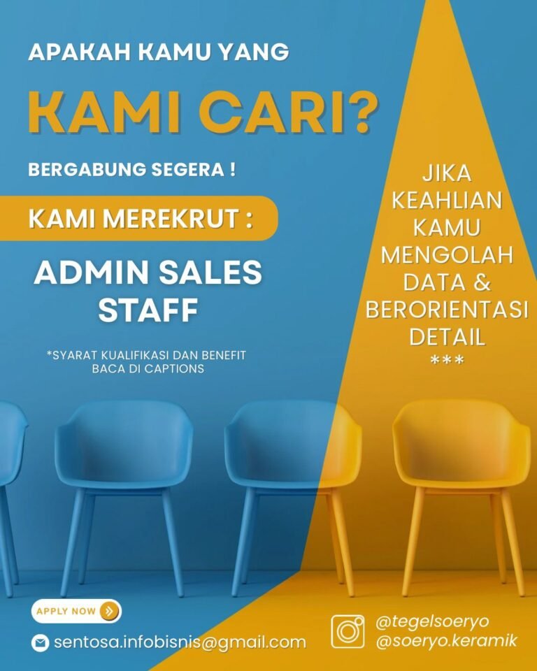 Lowongan Pekerjaan Admin Sales di Soeryo Group Bali