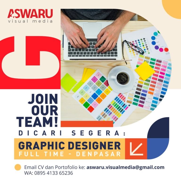 Lowongan Pekerjaan Graphic Designer di Aswaru Visual Media Denpasar