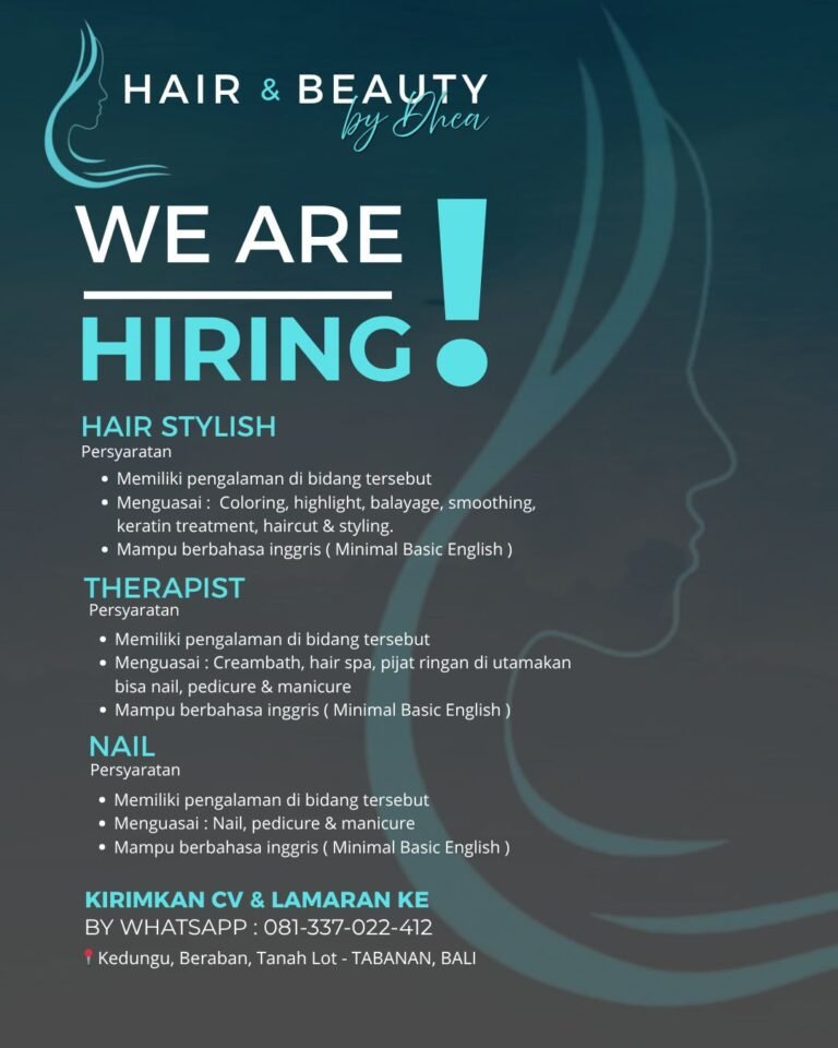 Lowongan Pekerjaan HAIR & BEAUTY by Thea Tabanan