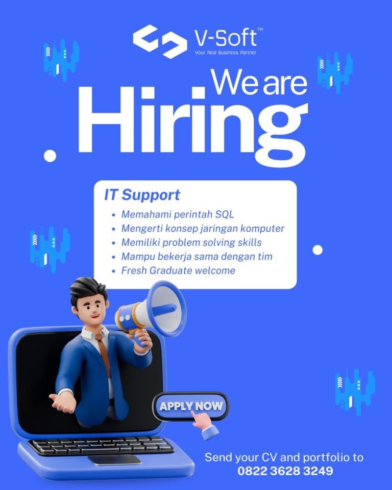 Lowongan IT Support V-Soft