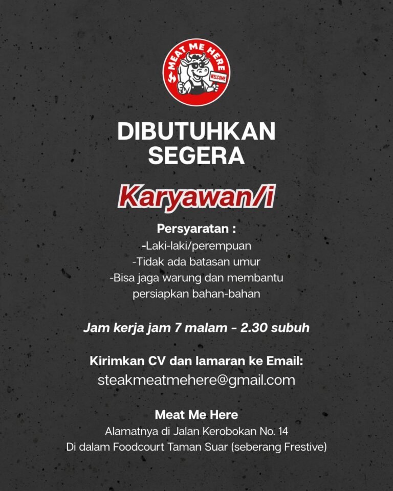 Lowongan Pekerjaan Karyawan di Meat Me Here Kerobokan