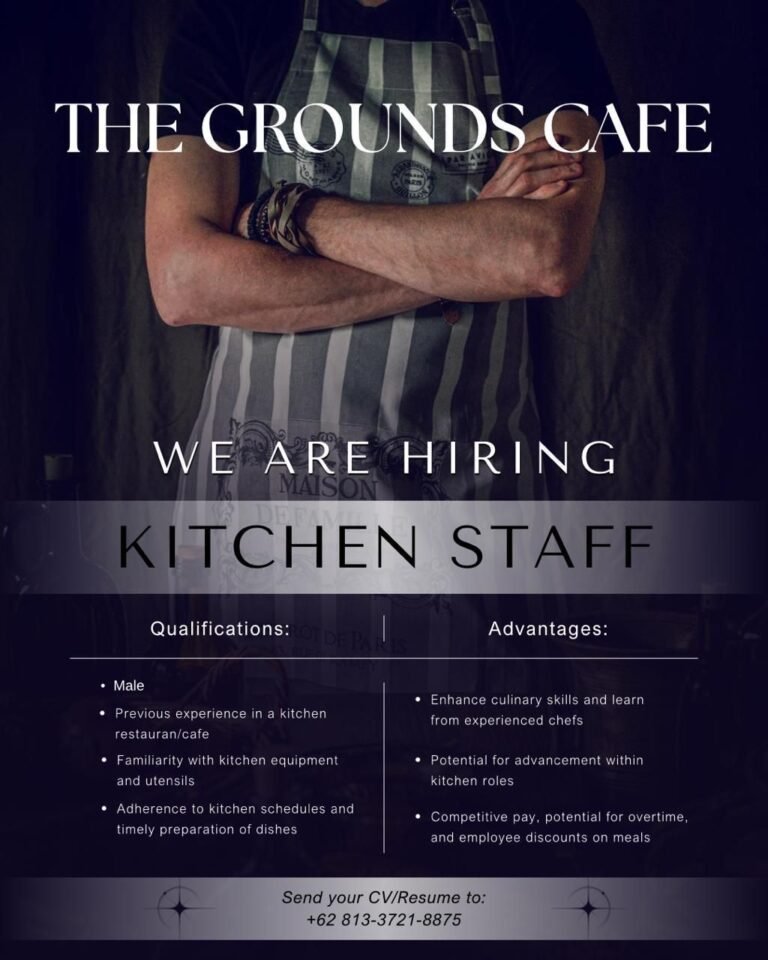 Lowongan Pekerjaan Kitchen Staff di The Grounds Cafe Bali