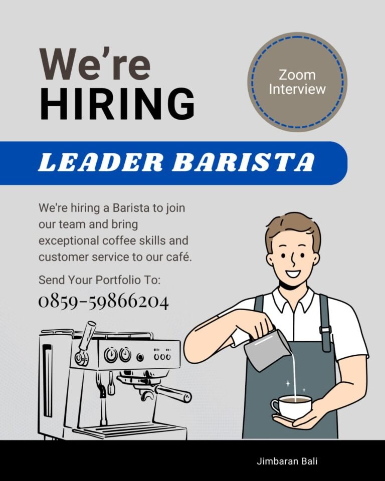 Lowongan Leader Barista Jimbaran
