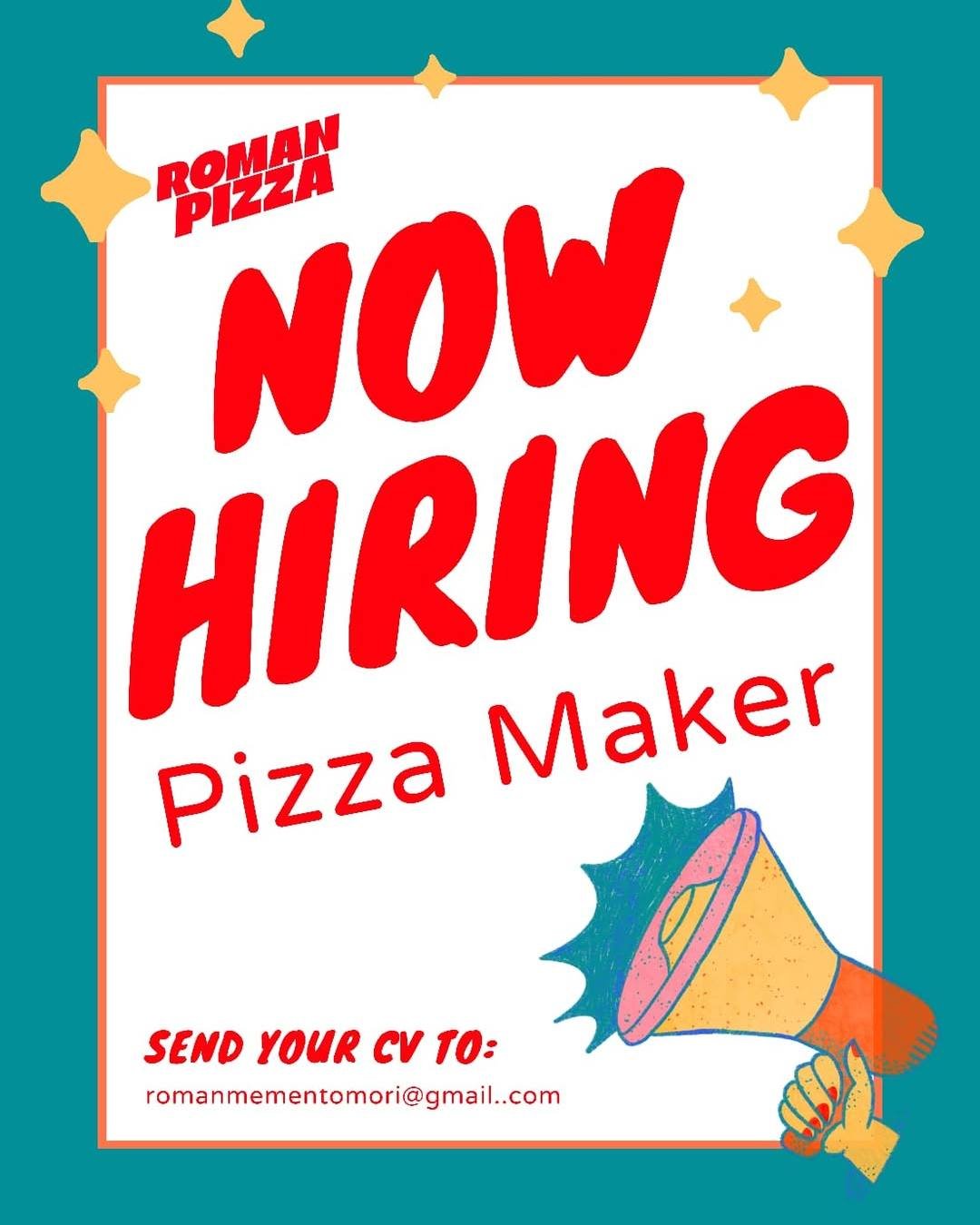 Lowongan Pizza Maker Roman Pizza