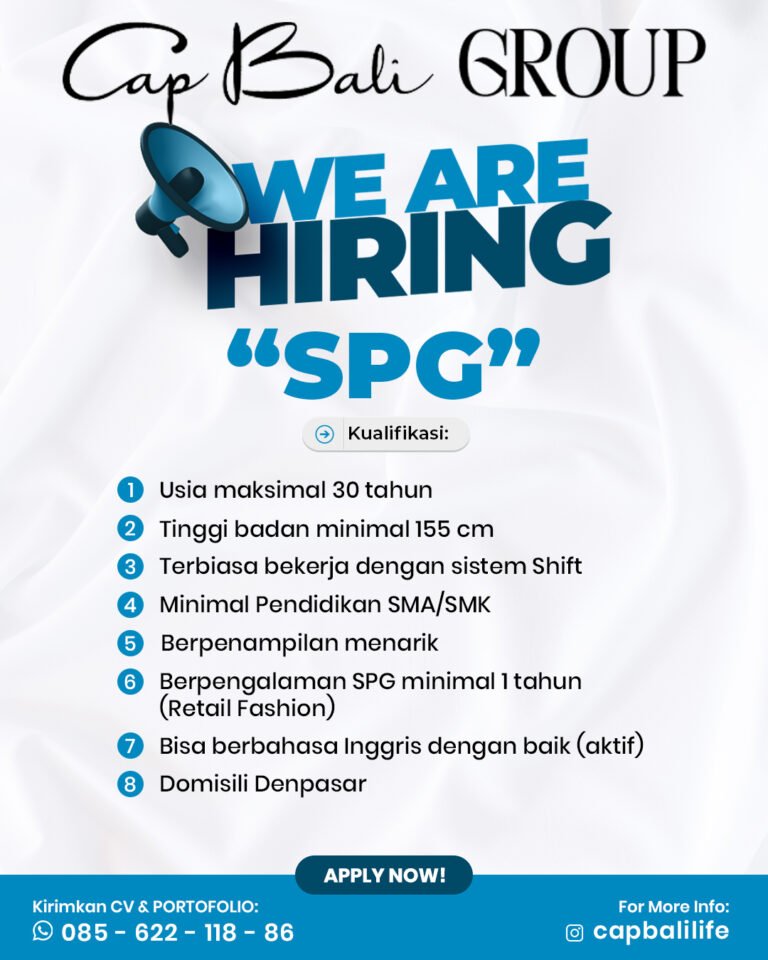 Lowongan SPG Cap Bali Group Denpasar