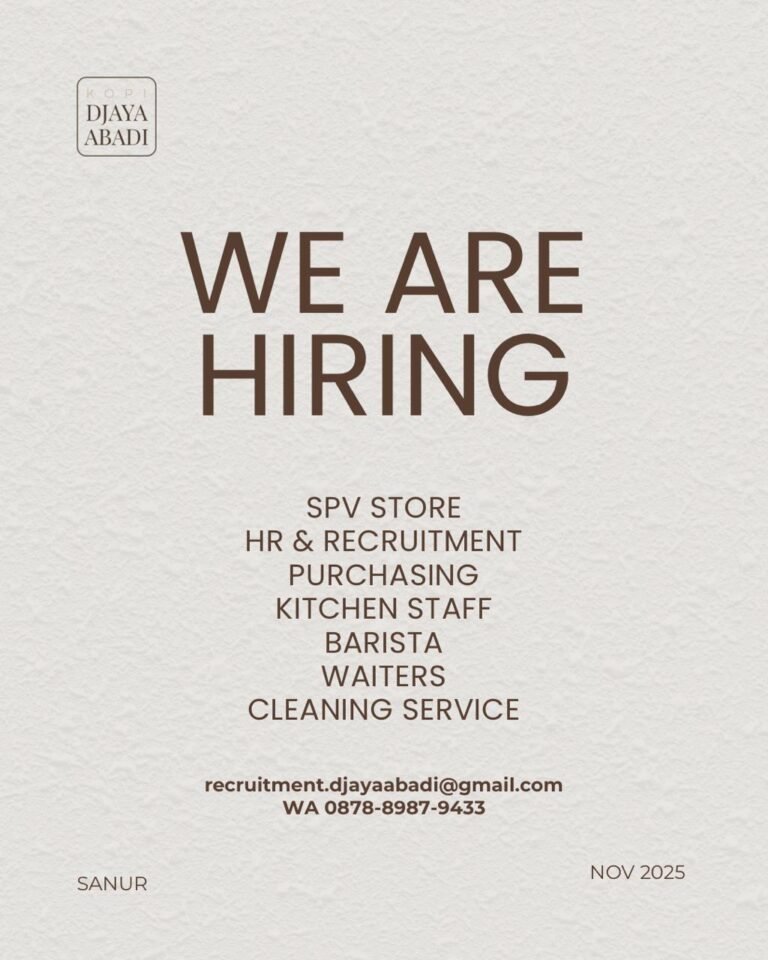 Lowongan Pekerjaan OP Djaya Abadi Sanu