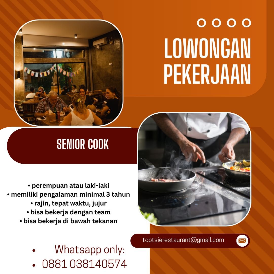 Lowongan Pekerjaan Senior Cook Bali