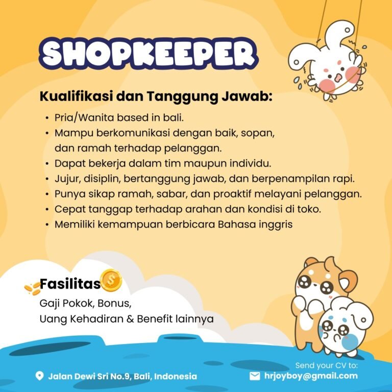 Lowongan Pekerjaan Joyboy Bali