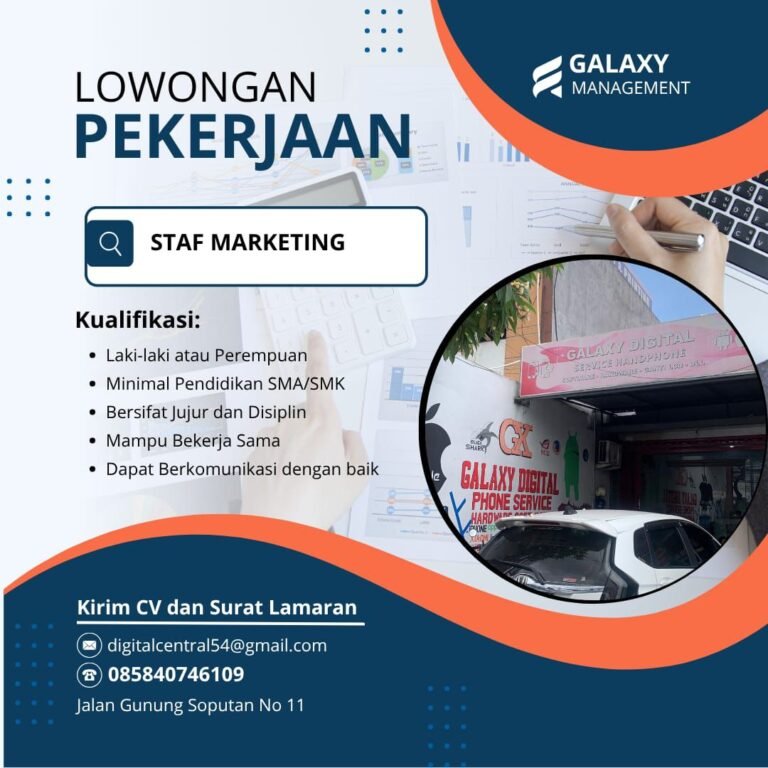 Lowongan Pekerjaan Staf Marketing di Galaxy Management Denpasar