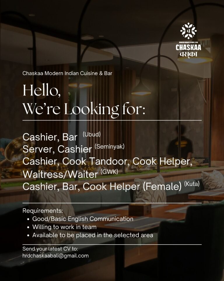 Lowongan Pekerjaan Chaskaa Bali