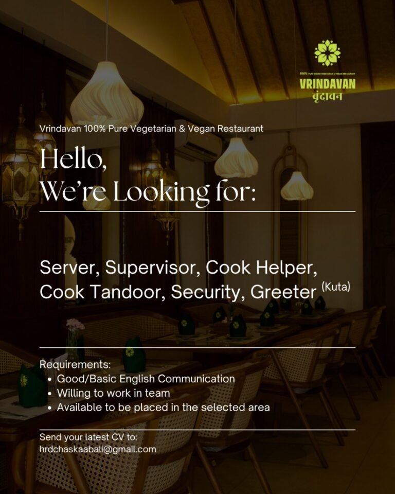 Lowongan Pekerjaan Vrindavan Kuta