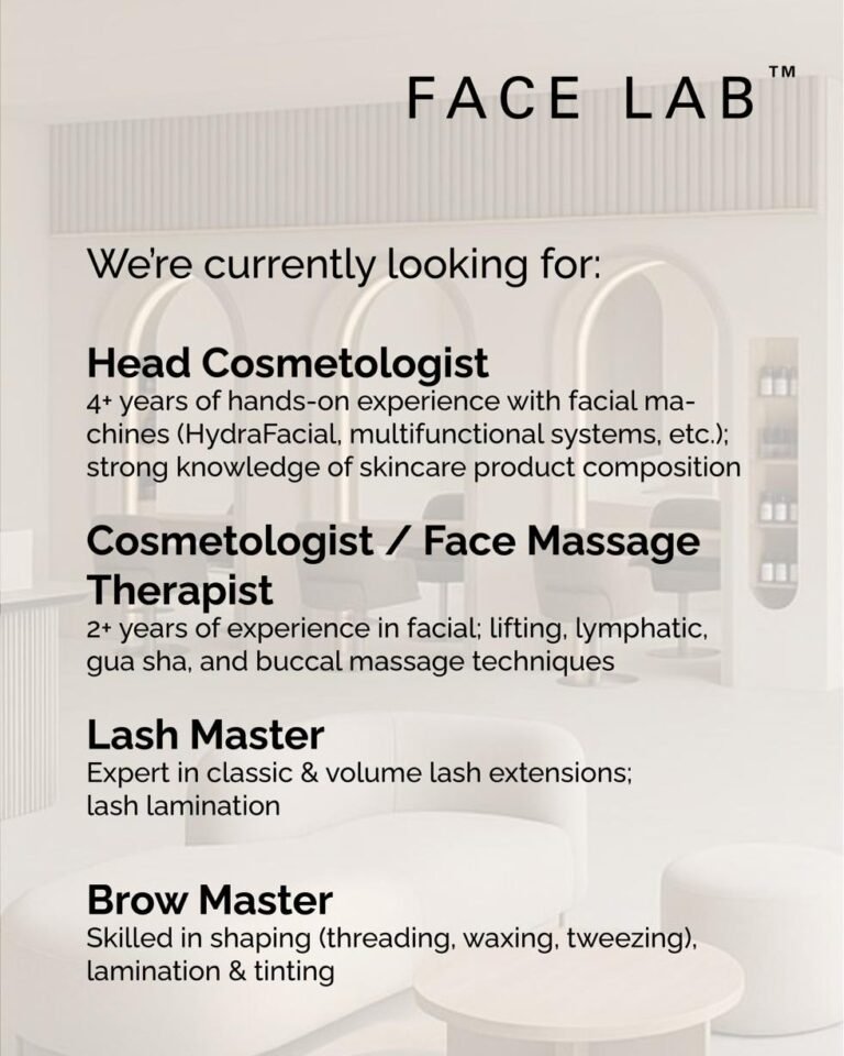 Lowongan Pekerjaan TM FACE LAB Bali