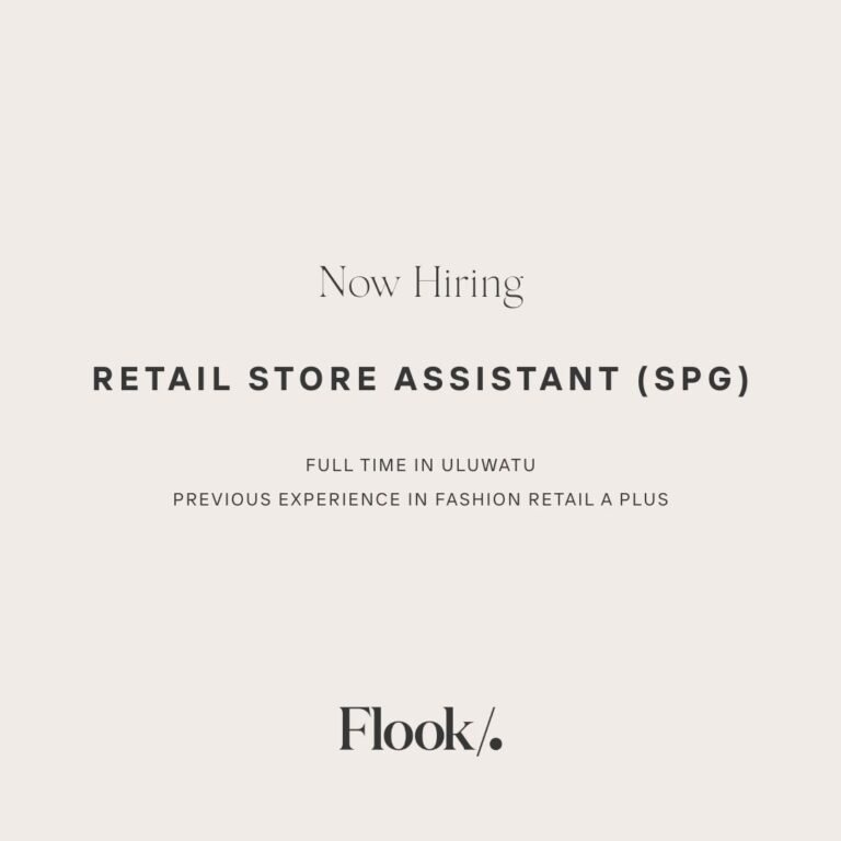 Lowongan Pekerjaan Retail Store Assistant (SPG) - Flook Uluwatu